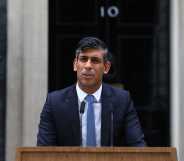 UK pime minister Rishi Sunak outside Number 10 Downing Street