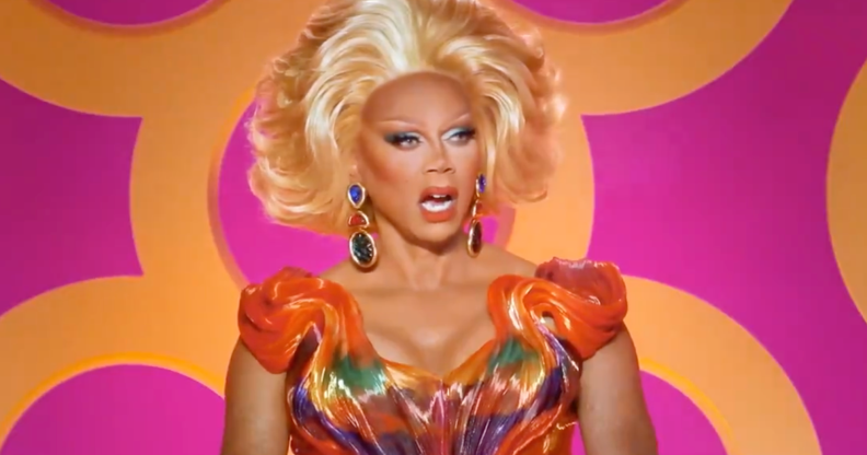RuPaul reacts to a runway look on RuPaul's Drag Race All Stars 9