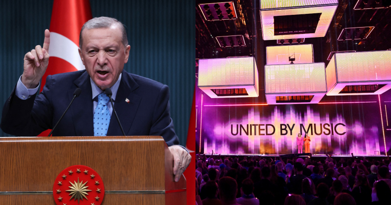 Turkey's President took aim at Eurovision. (Getty)