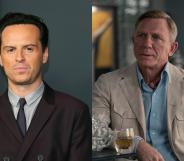Andrew Scott (left) is joining Daniel Craig (right) in Knives Out 3. (Getty/Netflix)