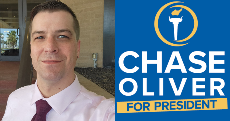 Chase Oliver is in the running to become President of the US. (@ChaseForLiberty/Twitter/Supplied)