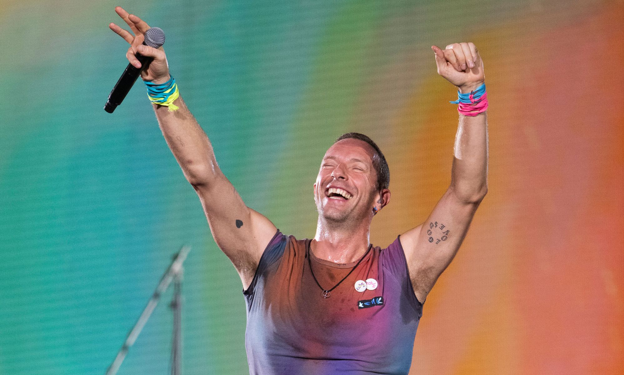 Big Weekend 2024: Chris Martin praised for waving Pride flag