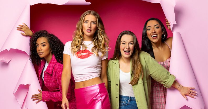 A promotional photo featuring the plastics from Mean Girls on the West End.