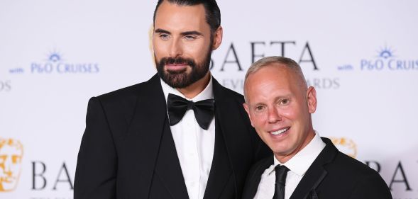 Rylan Clark and Rob Rinder at the BAFTAs