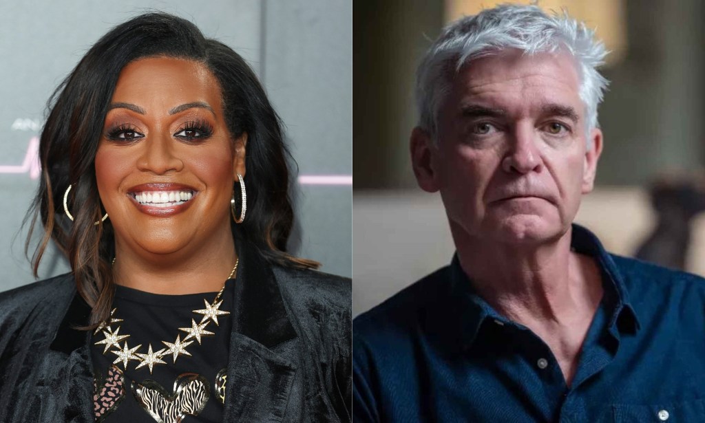 Alison Hammond and Phillip Schofield images looking into the camera