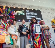 A record-breaking crowd attended the drag queen story event in Philadelphia