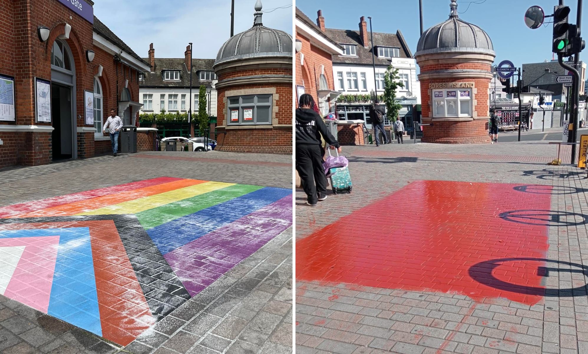 London police investigating after Forest Gate Pride flags vandalised