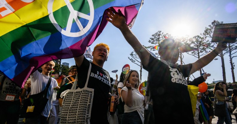 The LGBTQ+ community marked the 25th year of Pride parades in the country. (Getty)