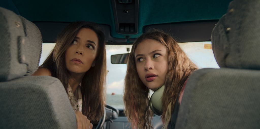 Eva Longoria and Victoria Bazúa in Land of Women.