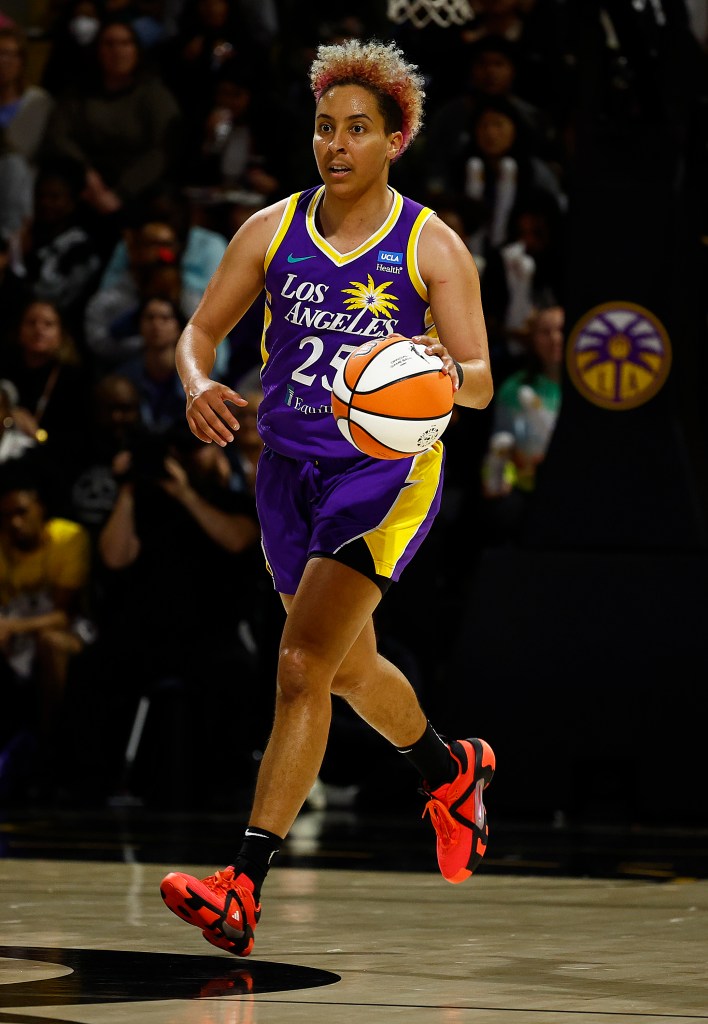Layshia Clarendon for the Los Angeles Sparks.