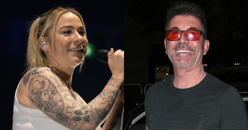 images of Lucy Spraggan and Simon Cowell