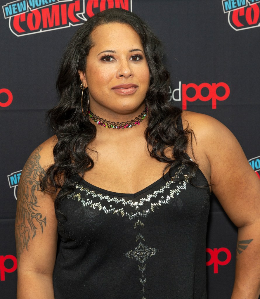 Nyla Rose attends press briefing New York Comic Con