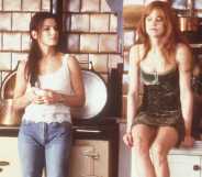 1998 Sandra Bullock and Nichole Kidman stars in the new movie "Practical Magic."