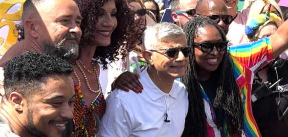 Mayor of London Sadiq Khan led the 2024 Pride in London parade on Saturday, 29 June.