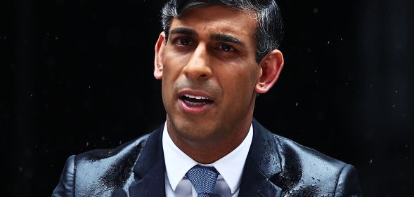 Rishi Sunak after announcing a General Election.