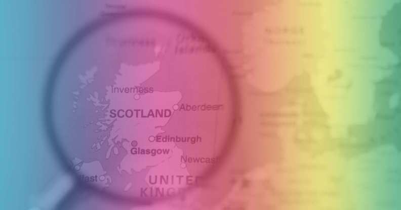 rainbow Scotland map