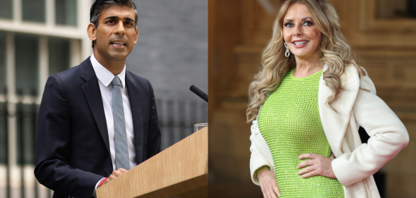 Carol Vorderman responded to Rishi Sunak's anti-trans messaging. (Getty)