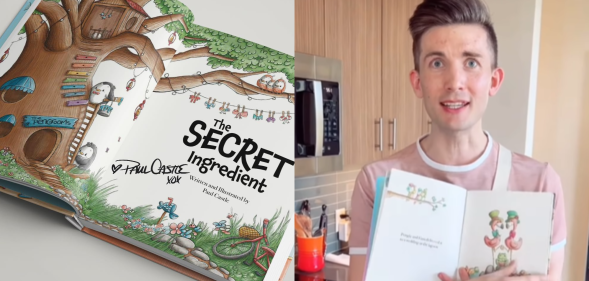 Paul Castle has sold out his book, The Secret Ingredient. (Amazon/@matthewandpaul/TikTok)