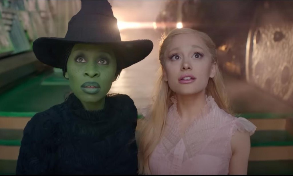 Cynthia Erivo and Ariana Grande in the new Wicked trailer