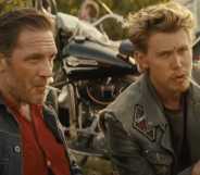 Tom Hardy and Austin Butler in The Bikeriders