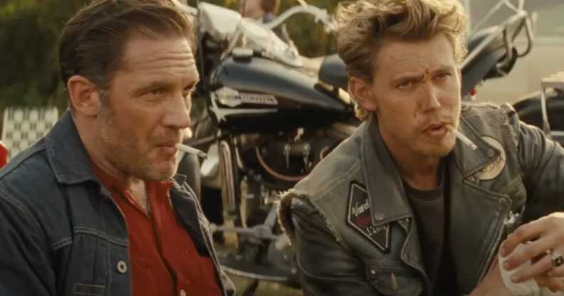 Tom Hardy and Austin Butler in The Bikeriders