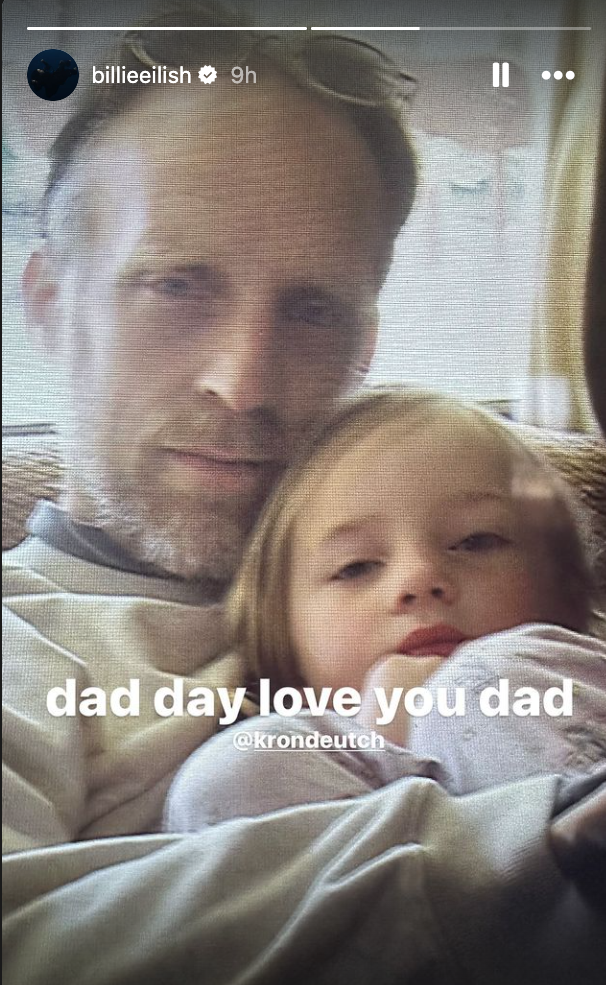 Patrick O'Connell and his daughter Billie Eilish