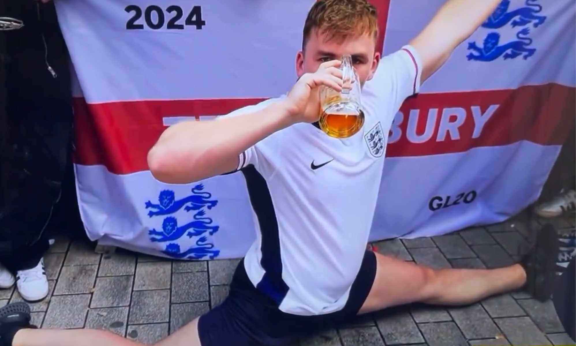 England football does splits and downs pint watching Euro 2024