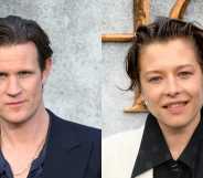 Matt Smith (L) and Emma D'Arcy (R) at the House of the Dragon season two premiere