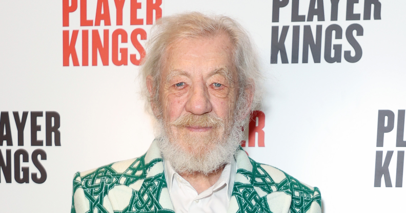 Sir Ian McKellen at the Player Kings press night