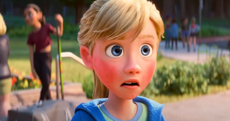 Riley in a still from Inside Out 2.