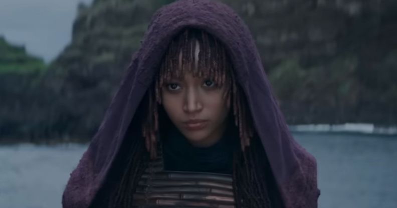 Amandla Stenberg in Star Wars: The Acolyte.