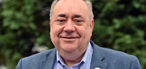 Alba Party leader Alex Salmond pictured during a photocall at That Place In The Bay community cafe on the last day of campaigning in the UK General Election.