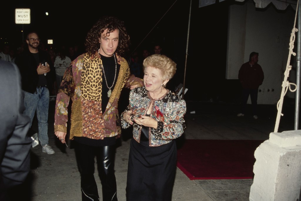 American actor and comedian Pauly Shore and German-born American sex therapist Ruth Westheimer attend the 13th Annual National CableACE Awards in 1992. 