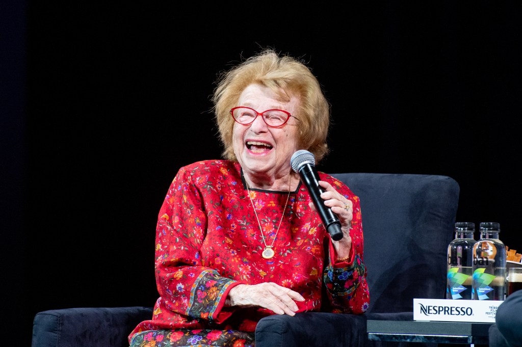 Dr Ruth discusses "Ask Dr Ruth" at the 2019 Tribeca Film Festival at Spring Studio in 2019