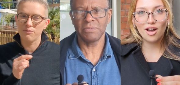 Three members of the UK public