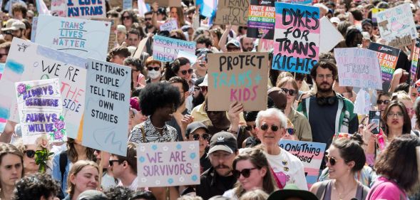 London Trans+ Pride participants.