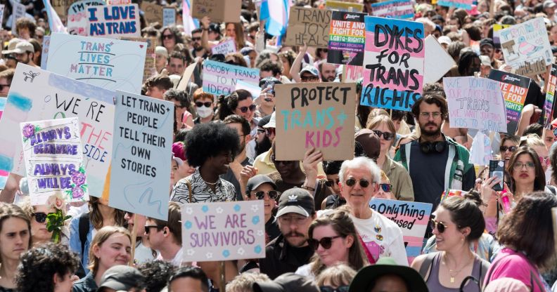 London Trans+ Pride participants.