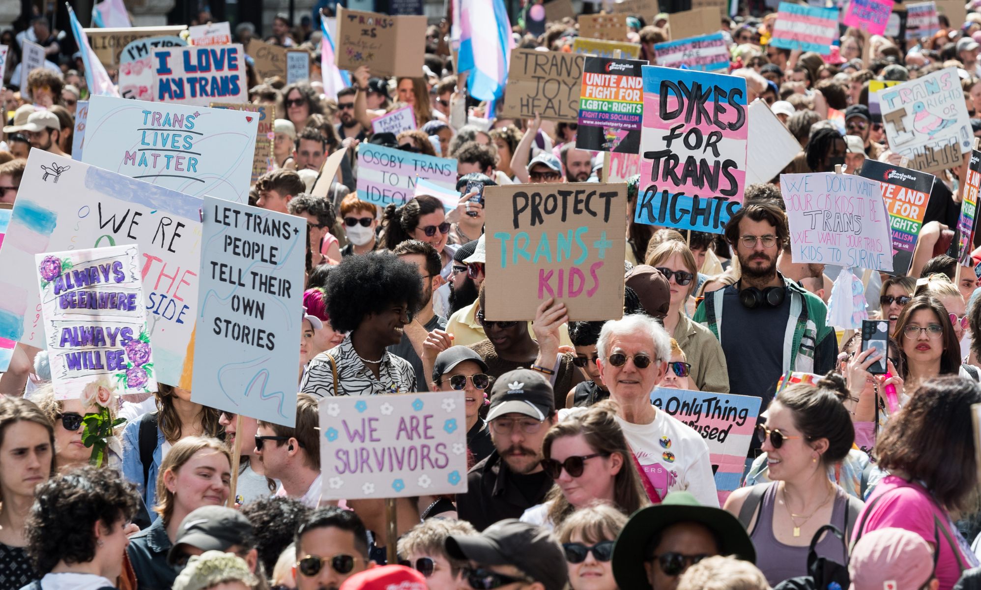 London Trans+ Pride sees record numbers take to the streets