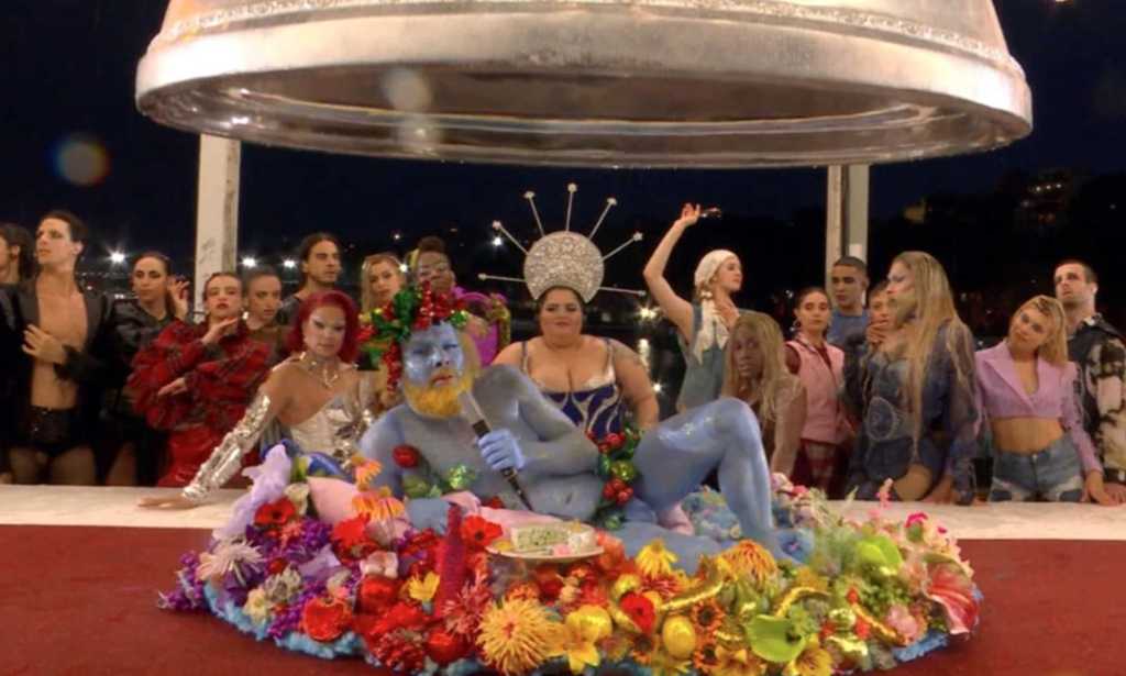 Drag artists at the Olympic opening ceremony