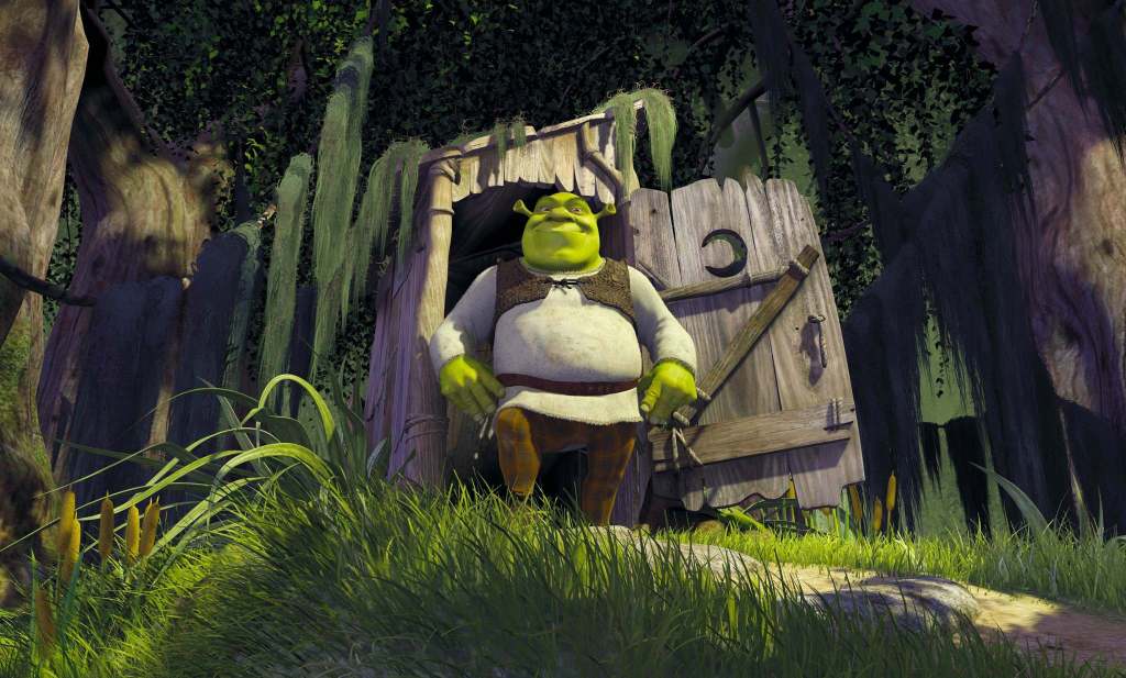 Shrek leavin his swamp bathroom