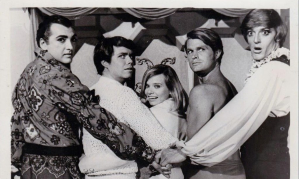 Sebastian Brook, Brooke Bundy, Lawrence P. Casey, Kevin Coughlin, and Michael Greer in The Gay Deceivers.