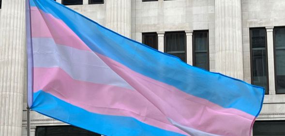 Stock image of a trans flag to illustrate article on new EHRC guidance