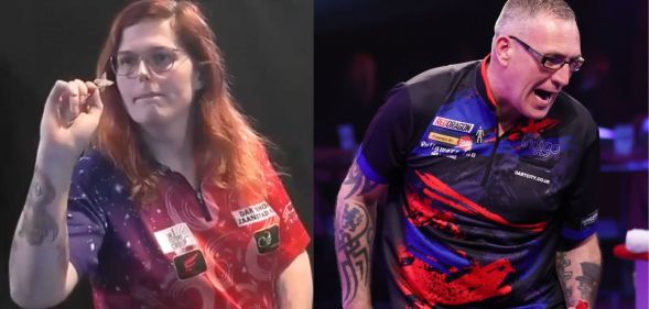 Former world darts champion Neil Duff and trans player Noa-Lynn van Leuven