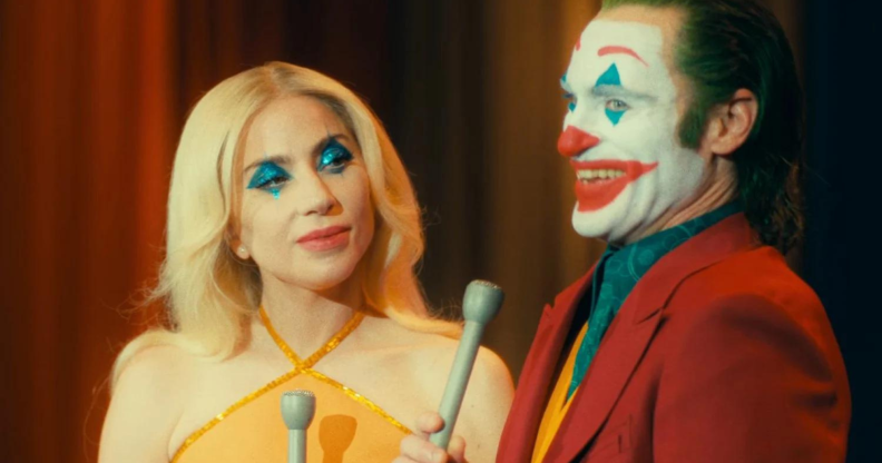 Lady Gaga and Joaquin Phoenix in Joker: Folie à Deux.