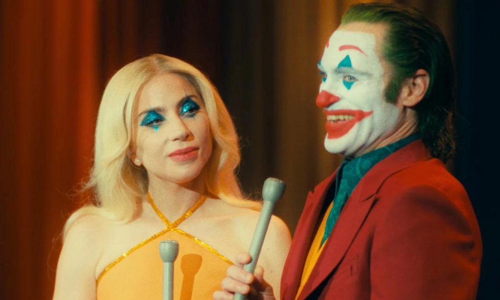 Lady Gaga and Joaquin Phoenix in Joker: Folie à Deux.