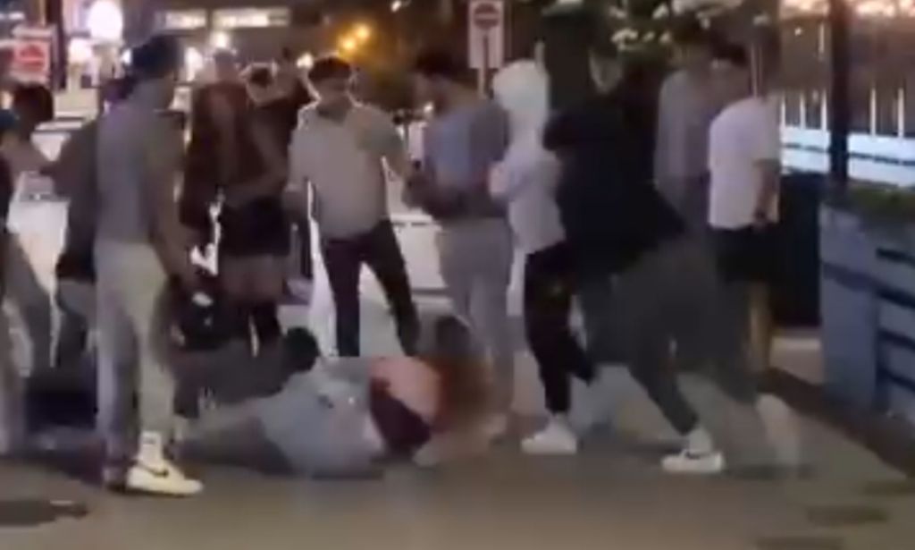 The video shows MacLean being beaten by the alleged attackers.