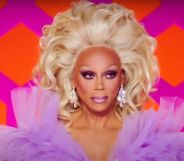 RuPaul looks on while appearing on the judging panel of Drag Race season 11.
