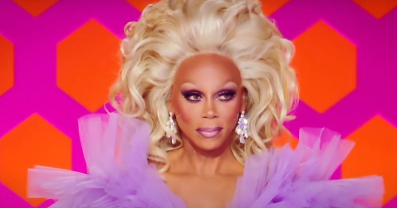 RuPaul looks on while appearing on the judging panel of Drag Race season 11.