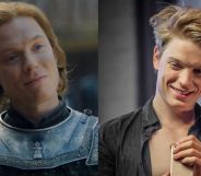 Freddie Fox as Ser Gwayne Hightower in House of the Dragon (left) and as Freddie Baxter in Cucumber (right).