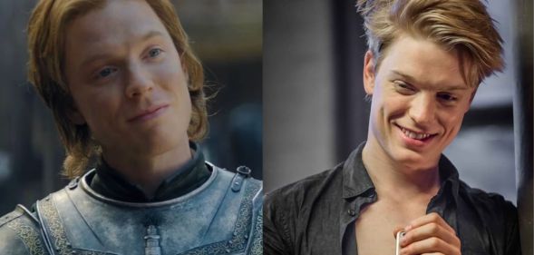 Freddie Fox as Ser Gwayne Hightower in House of the Dragon (left) and as Freddie Baxter in Cucumber (right).